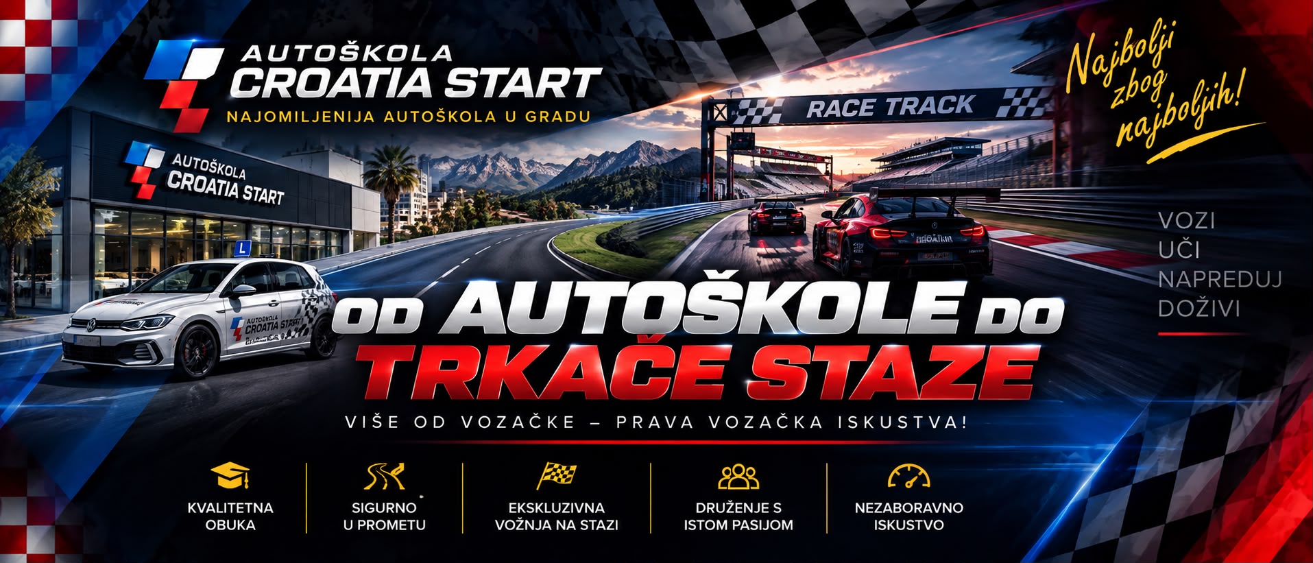 Od autoškole do trkače staze